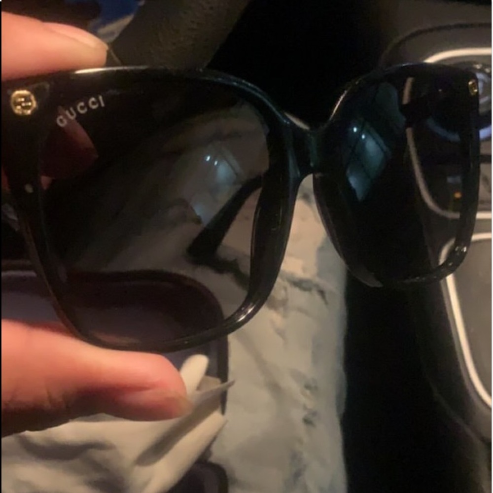 Black Gucci sunglasses